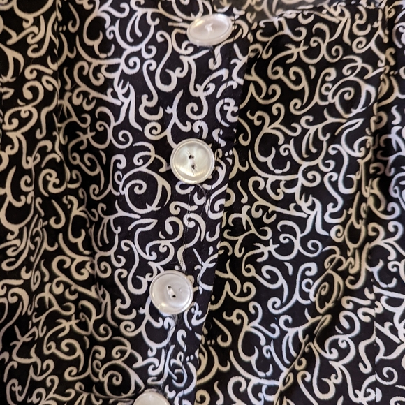 Vintage crop top with belled sleeves - Picture 3 of 5